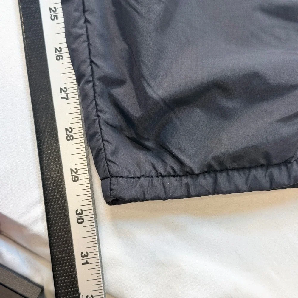 Vintage In Play Knee Zip Warm Up Pants USA Black Red Nylon Large 30 Inseam